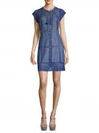 Tona Patchwork Denim Dress at Saks Fifth Avenue